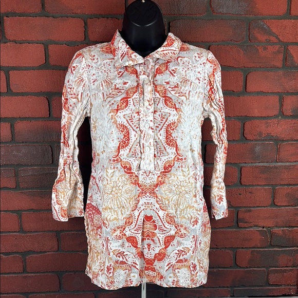 Chico's Woman's Tunic Size 00P Geometric‎ - Picture 1 of 7